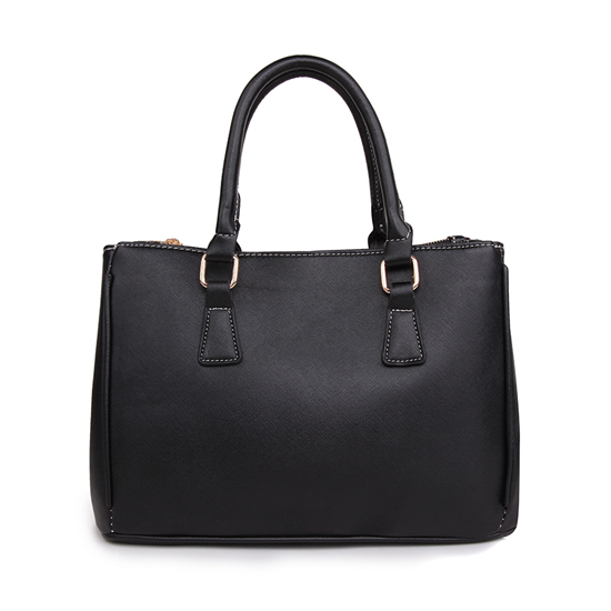 Coach In Saffiano Medium Black Satchels AVX